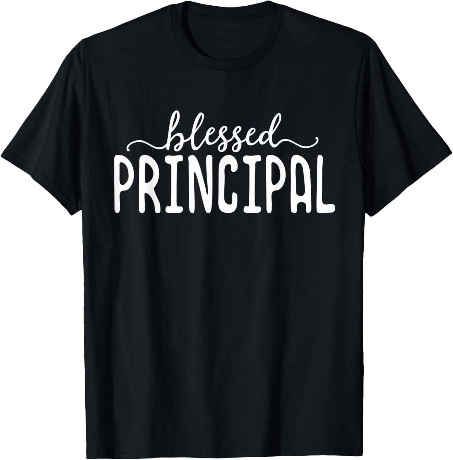 Blessed Principal Appreciation Gift Teacher School Vice Men Women Kids T-Shirt - T-Shirt | Black