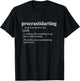 Darts Gifts Men Women Procrastidarting Funny Dart Player Small T-Shirt - T-Shirt | Black