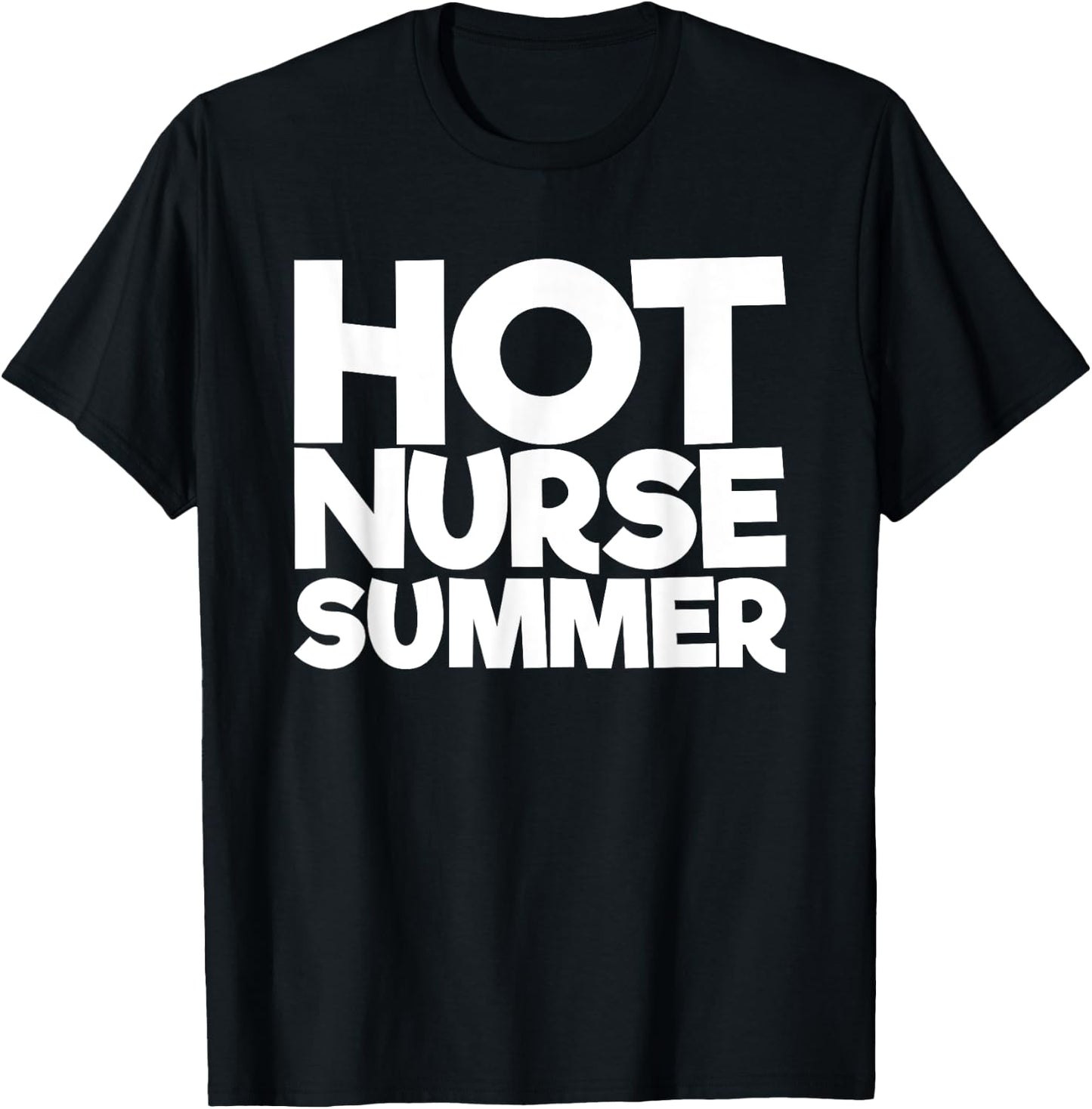 Hot Nurse Summer T-Shirt - T-Shirt | Black