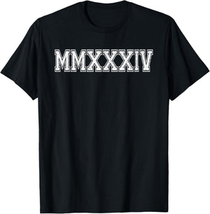 Class Of 2034 MMXXXIV Graduate Shirts for Funny Graduation T-Shirt - T-Shirt | Black