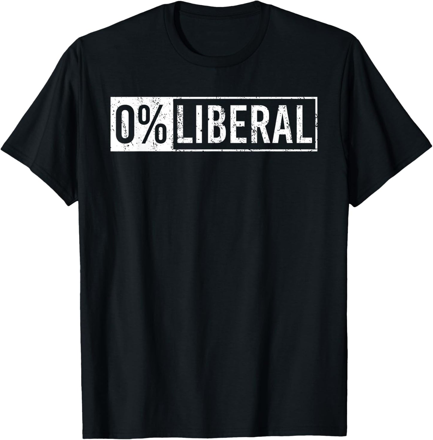 Conservative Co - 0% Liberal Election Trump 2020 T-Shirt - T-Shirt | Black