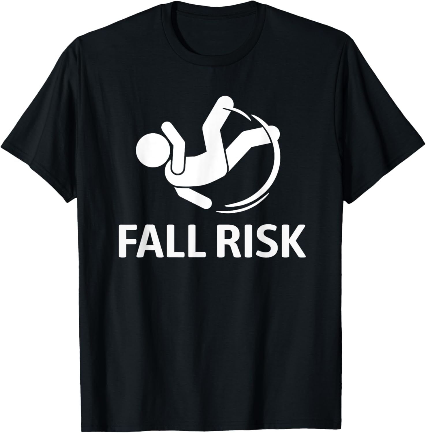 Fall Risk Balance Issues Funny T-Shirt - T-Shirt | Black