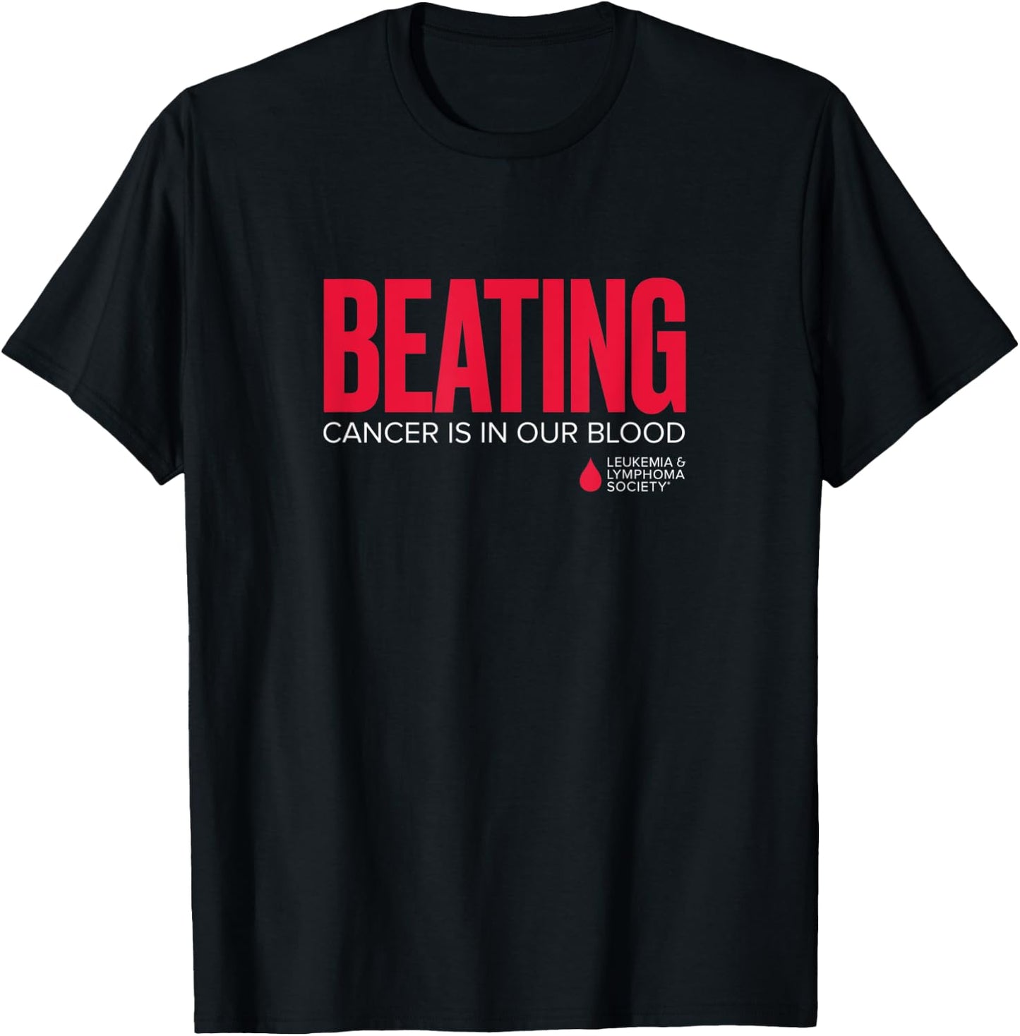 LLS - Beating Cancer is in Our Blood - T Shirt T-Shirt - T-Shirt | Black