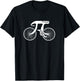 Pi Day Pi Cycle Bicycle Bike Math Symbol 3.14 Cyclist Pun T-Shirt - T-Shirt | Black