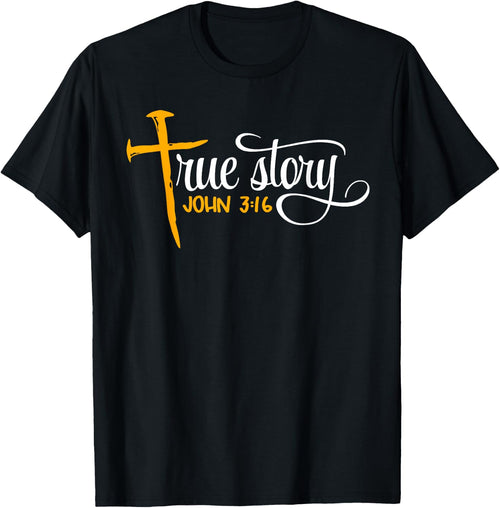 John 3:16 - Christian Easter True Story Cross & Nails