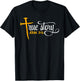 John 3:16 - Christian Easter True Story Cross & Nails T-Shirt - T-Shirt | Black