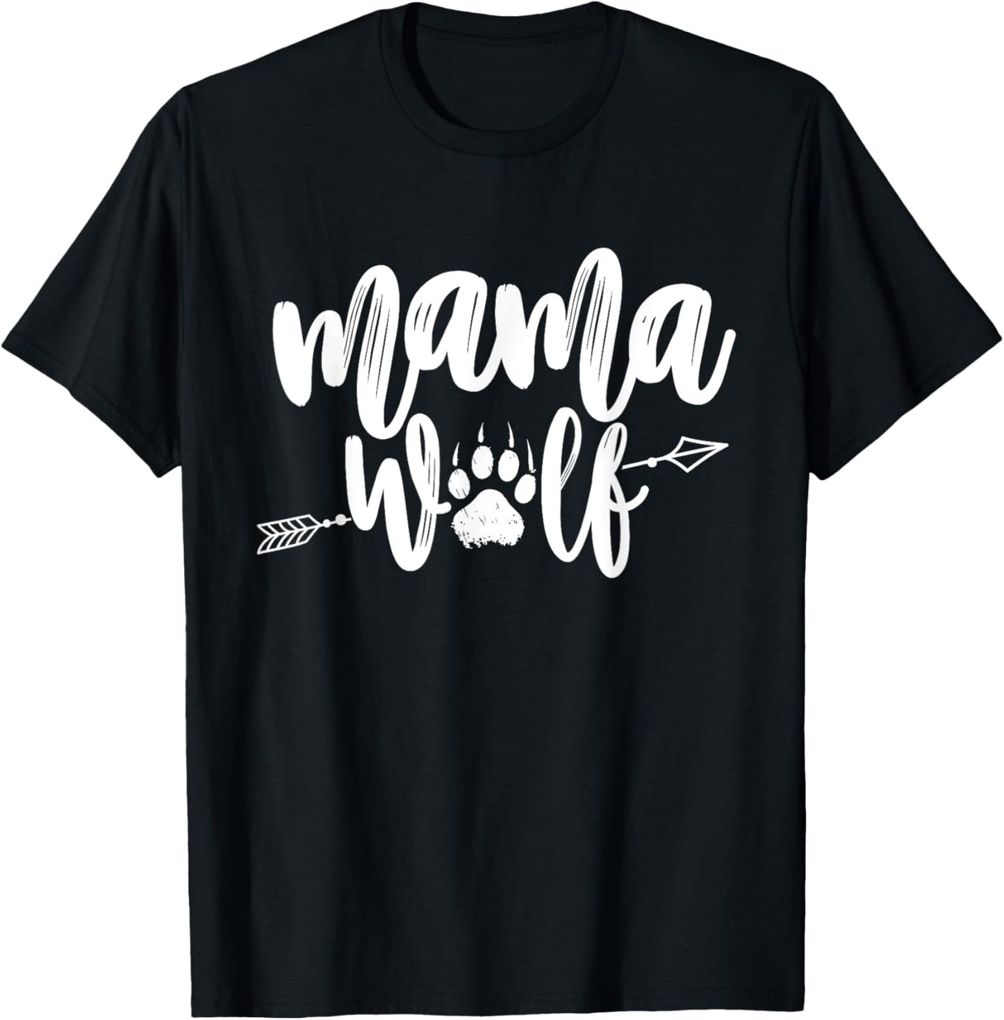 Mama Wolf - Wildlife Lover Hunter Zoologist Animal Lover T-Shirt - T-Shirt | Black