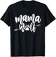 Mama Wolf - Wildlife Lover Hunter Zoologist Animal Lover T-Shirt - T-Shirt | Black