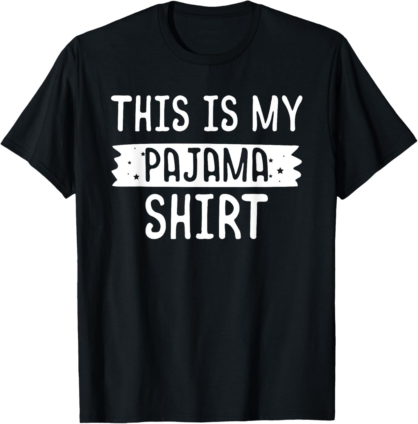 Kids This Is My Pajama PJ Top Teen Boys Girls Bedtime T-Shirt - T-Shirt | Black