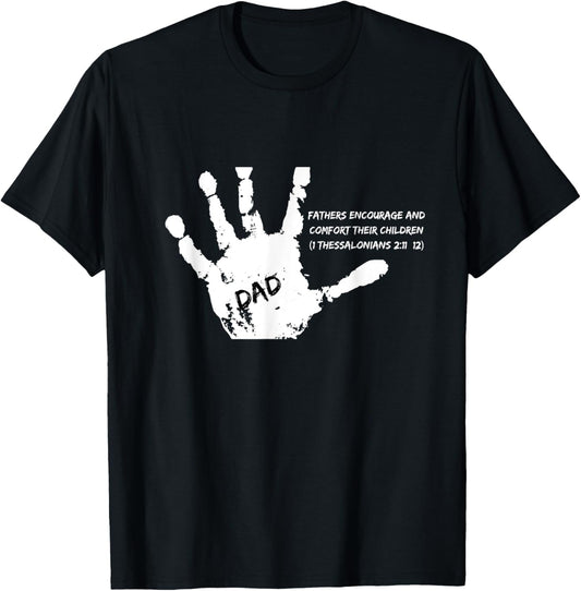 Dad, Father, Gift, Surprise, Blessed Father, Blessed Dad T-Shirt - T-Shirt | Black