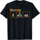 School Literacy Team Science of Reading Men Women Librarian T-Shirt - T-Shirt | Black