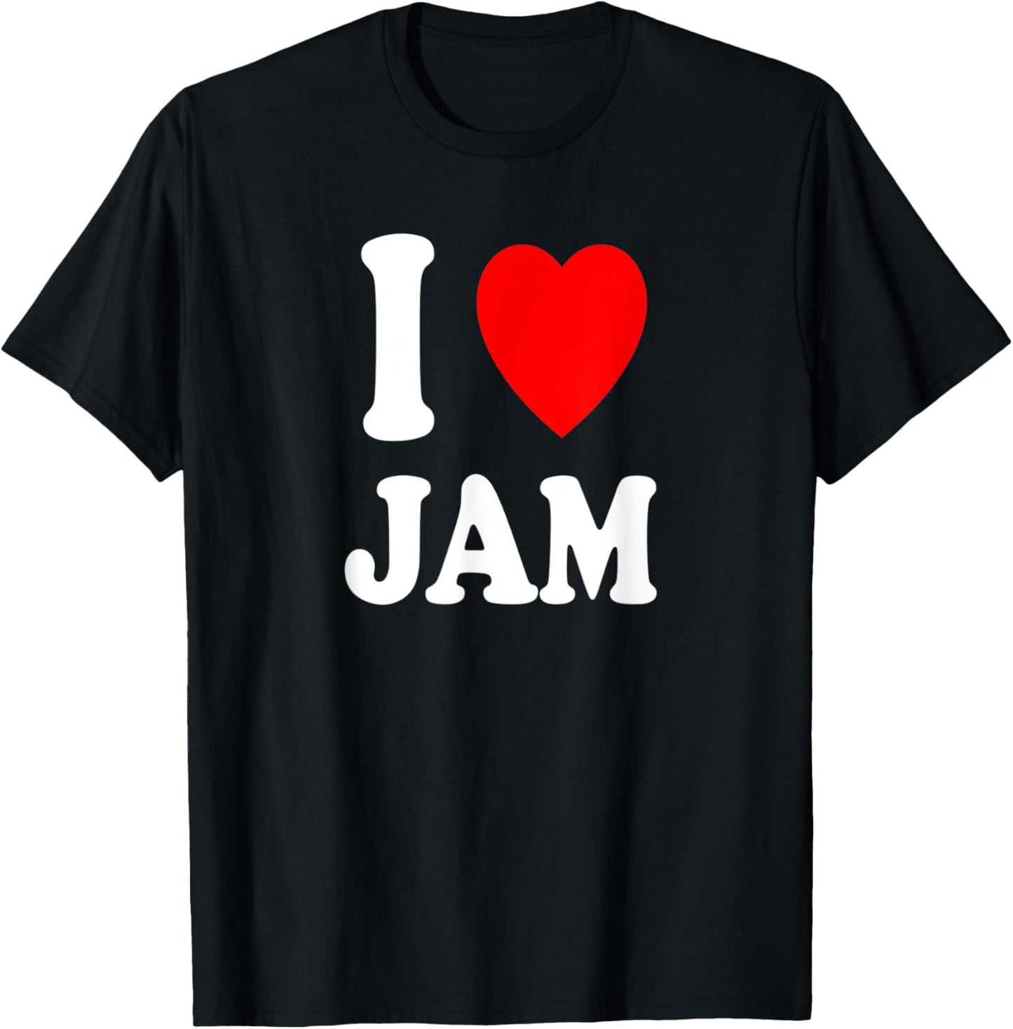I Heart (Love) Jam Jelly Fruit Spread Preserves Sandwich T-Shirt - T-Shirt | Black