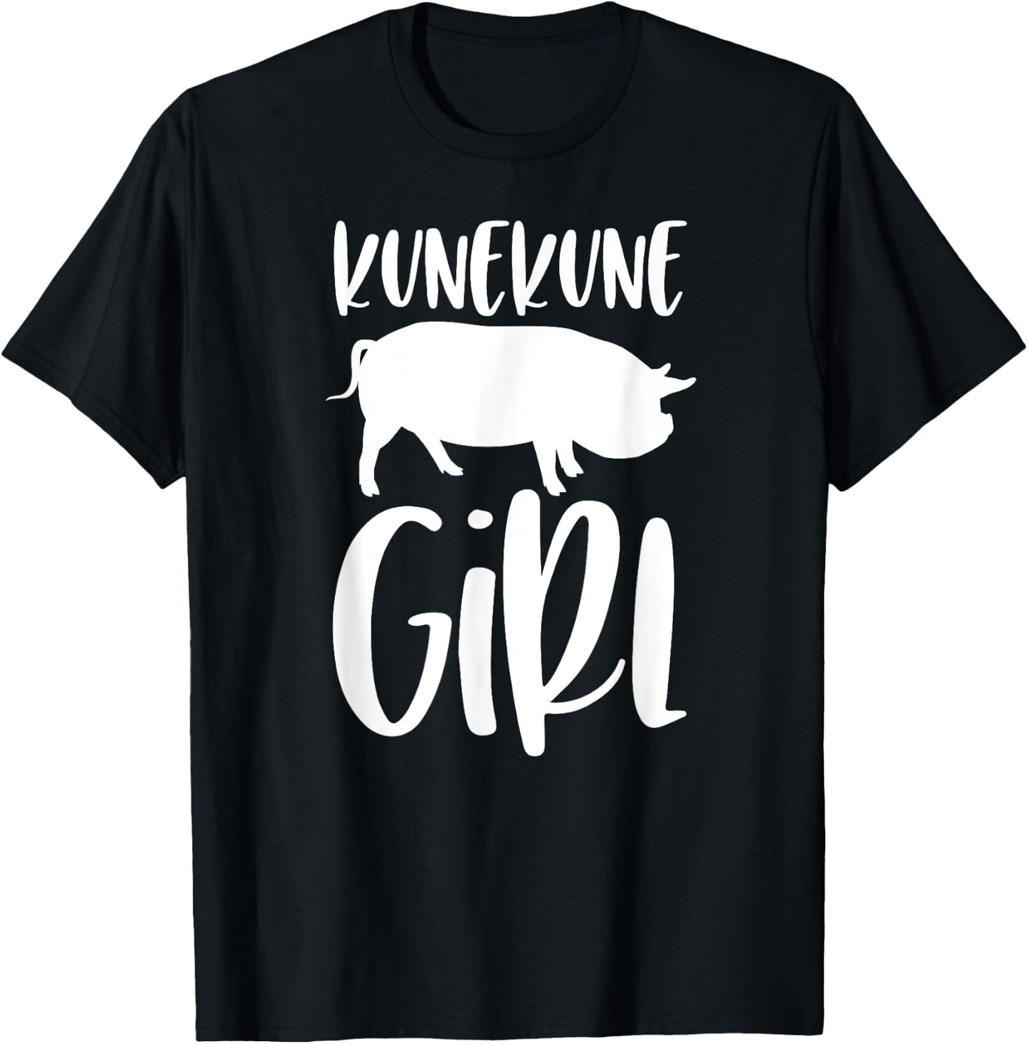 Kune Kune Pig Gift - Kunekune Girl T-Shirt - T-Shirt | Black