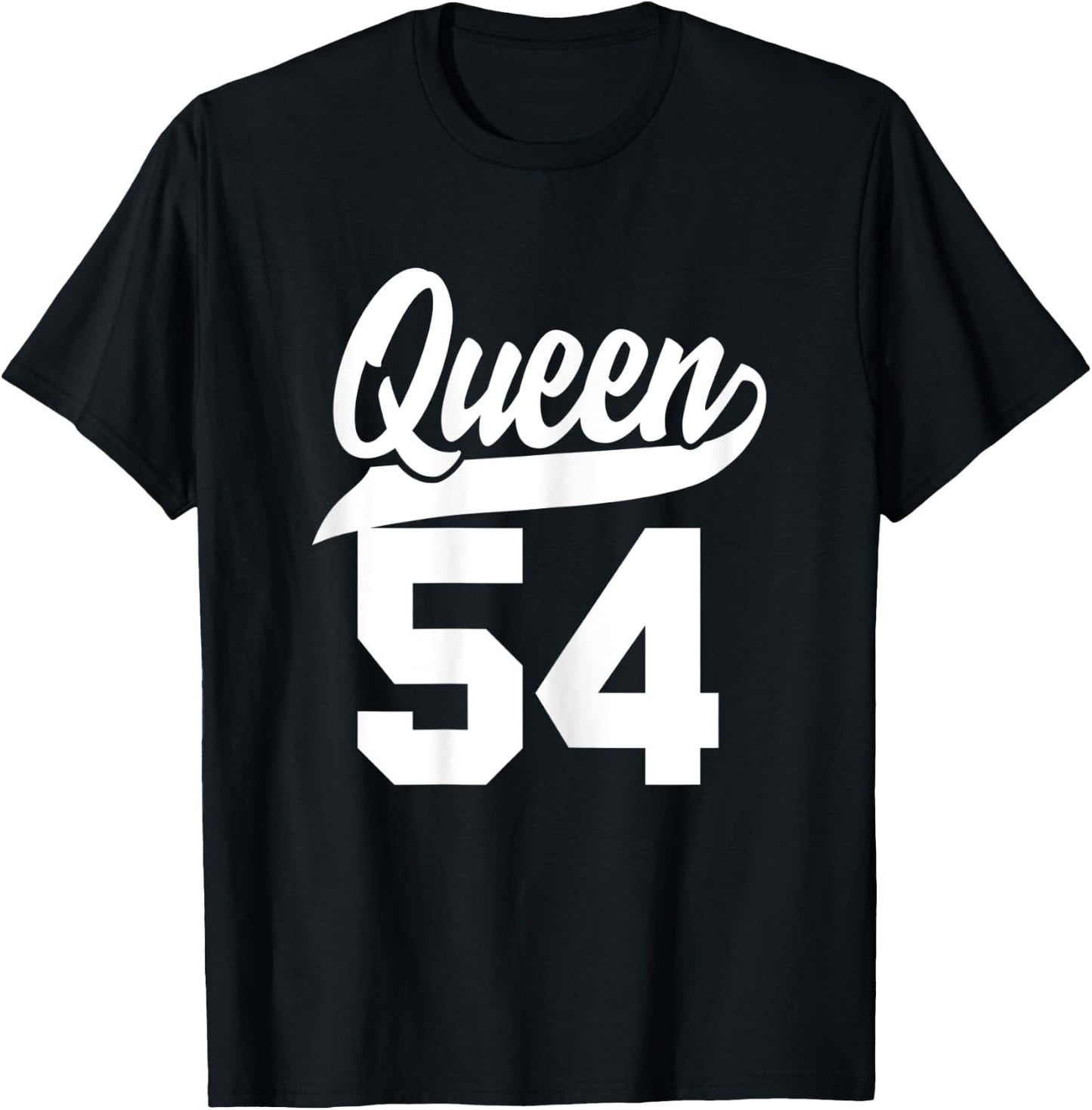 54th Birthday Girls Queen Cute Woman 54 years old vintage T-Shirt - T-Shirt | Black