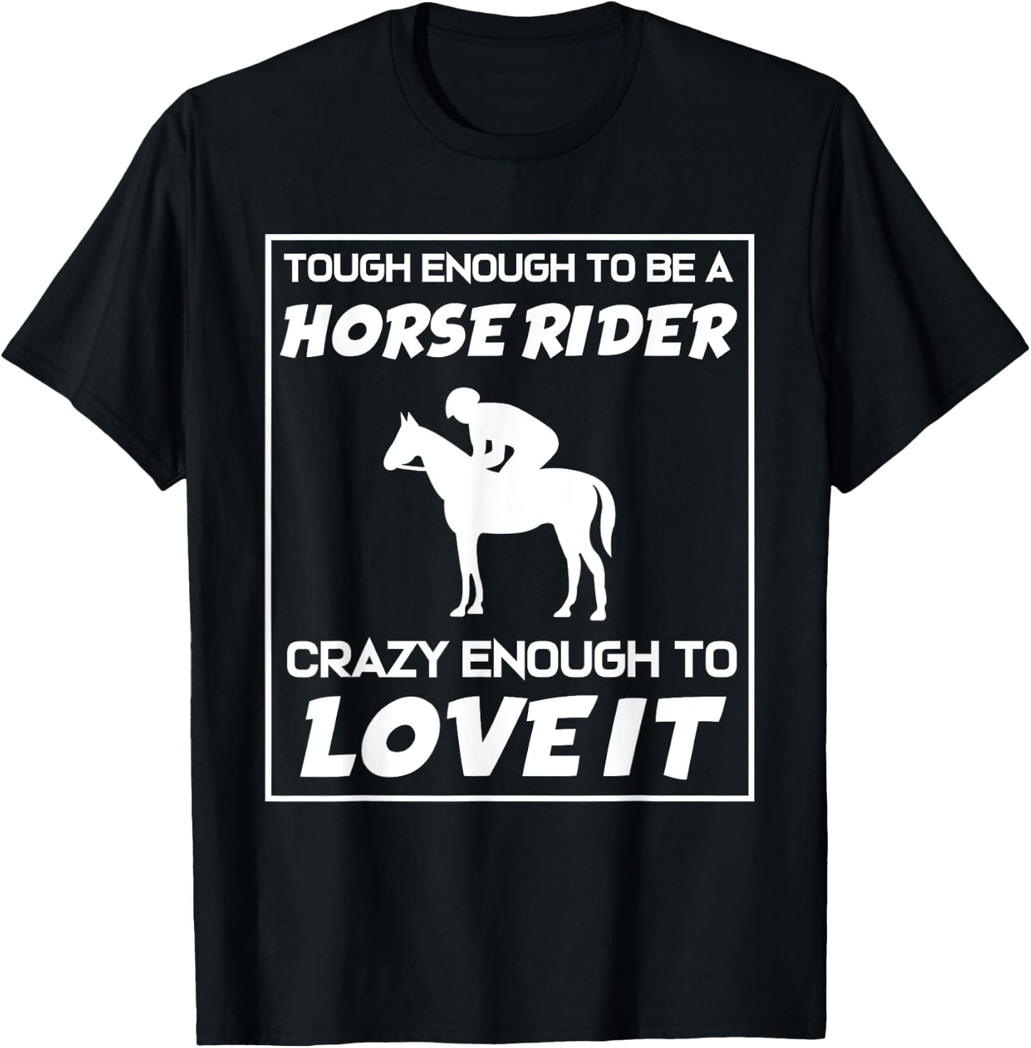 Funny Horseback Riding Horse Rider T-Shirt - T-Shirt | Black