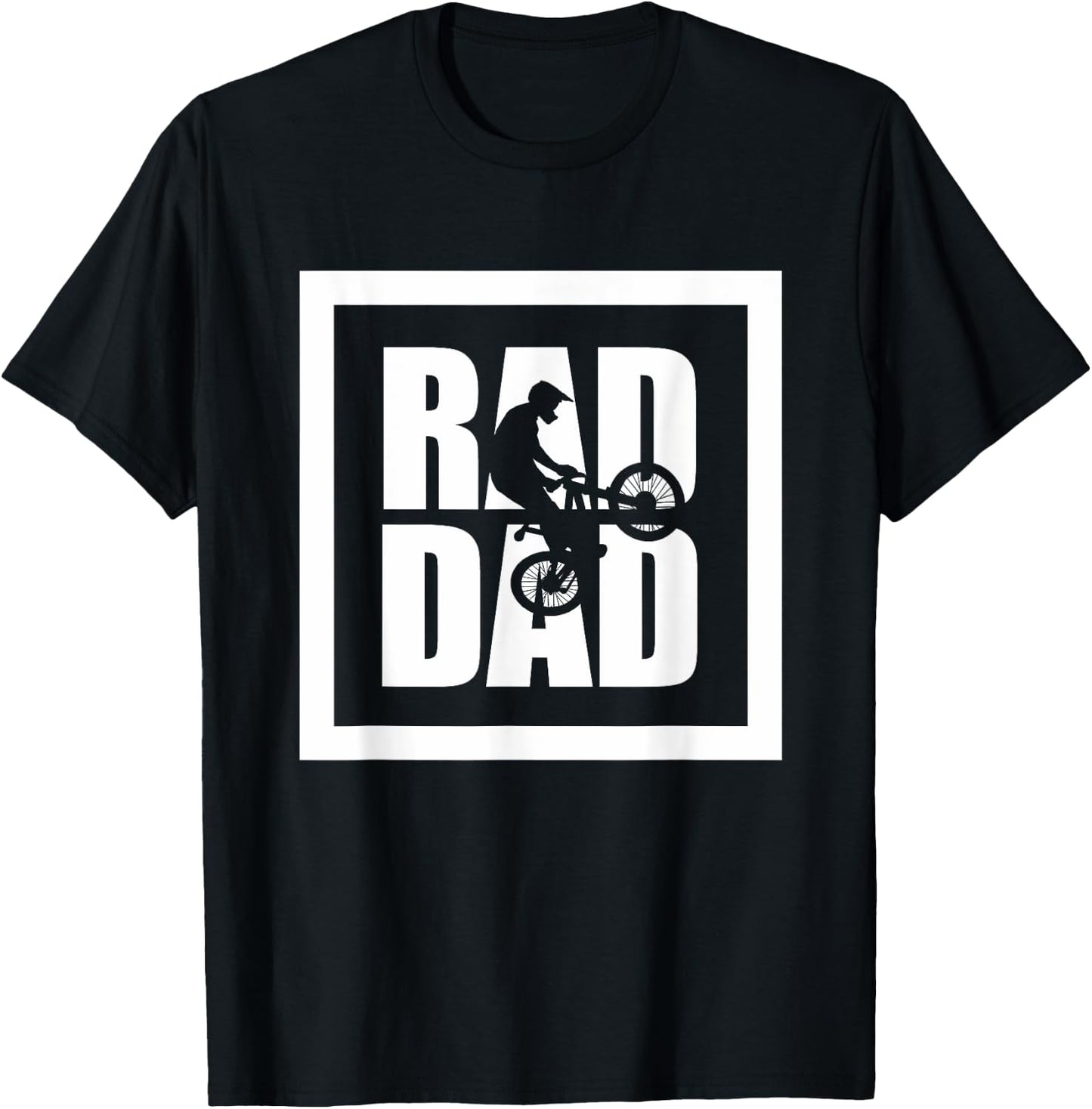 Mountain Bike MTB T Shirt - RAD DAD Mountain Bike T-Shirt - T-Shirt | Black