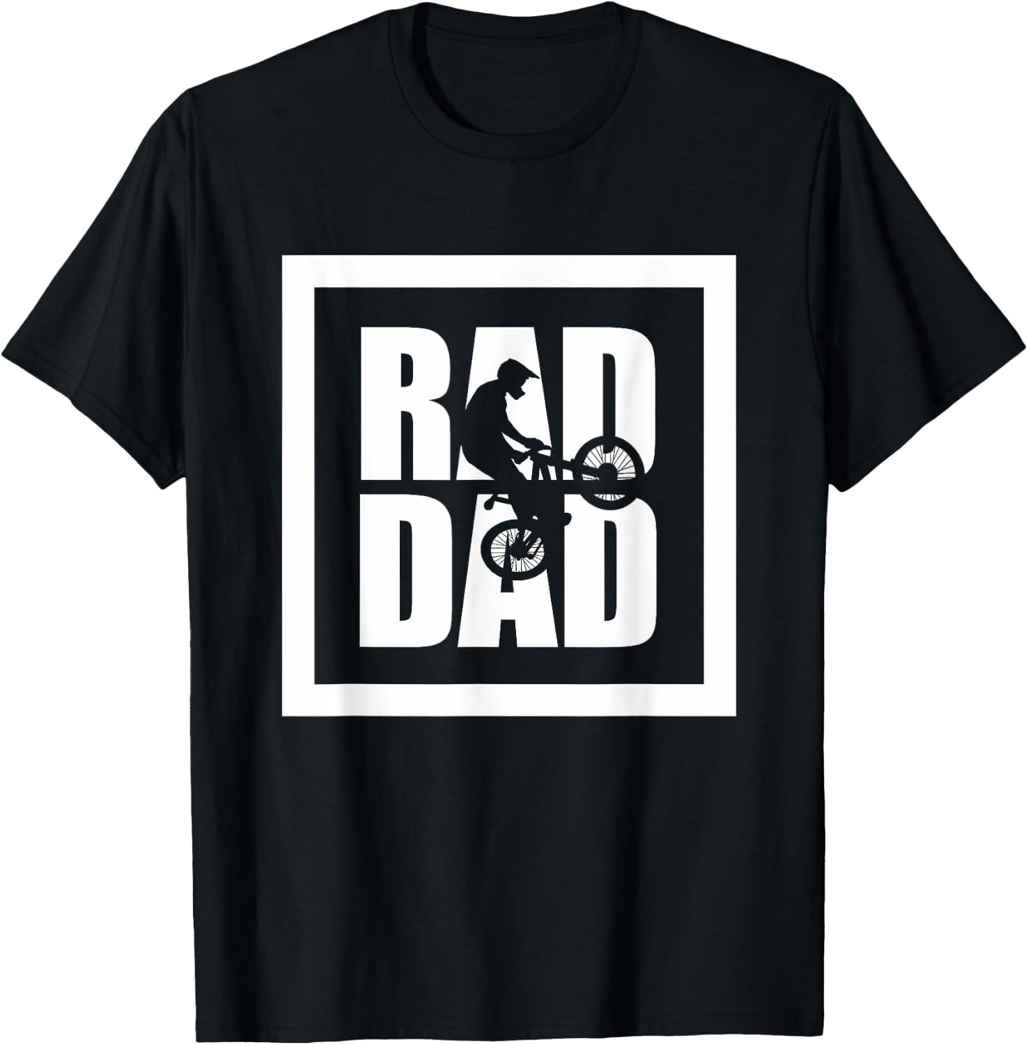 Mountain Bike MTB T Shirt - RAD DAD Mountain Bike T-Shirt - T-Shirt | Black