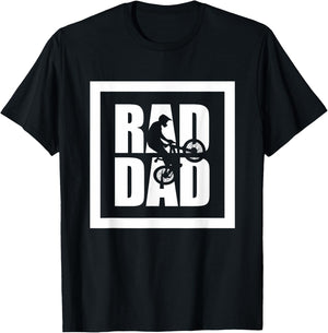 Mountain Bike MTB T Shirt - RAD DAD Mountain Bike T-Shirt - T-Shirt | Black