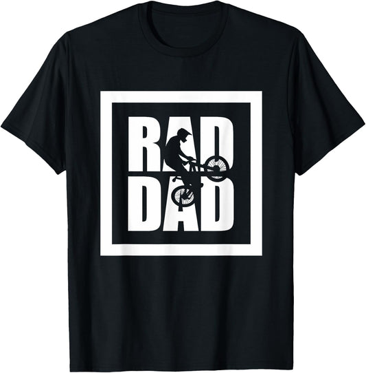 Mountain Bike MTB T Shirt - RAD DAD Mountain Bike T-Shirt - T-Shirt | Black
