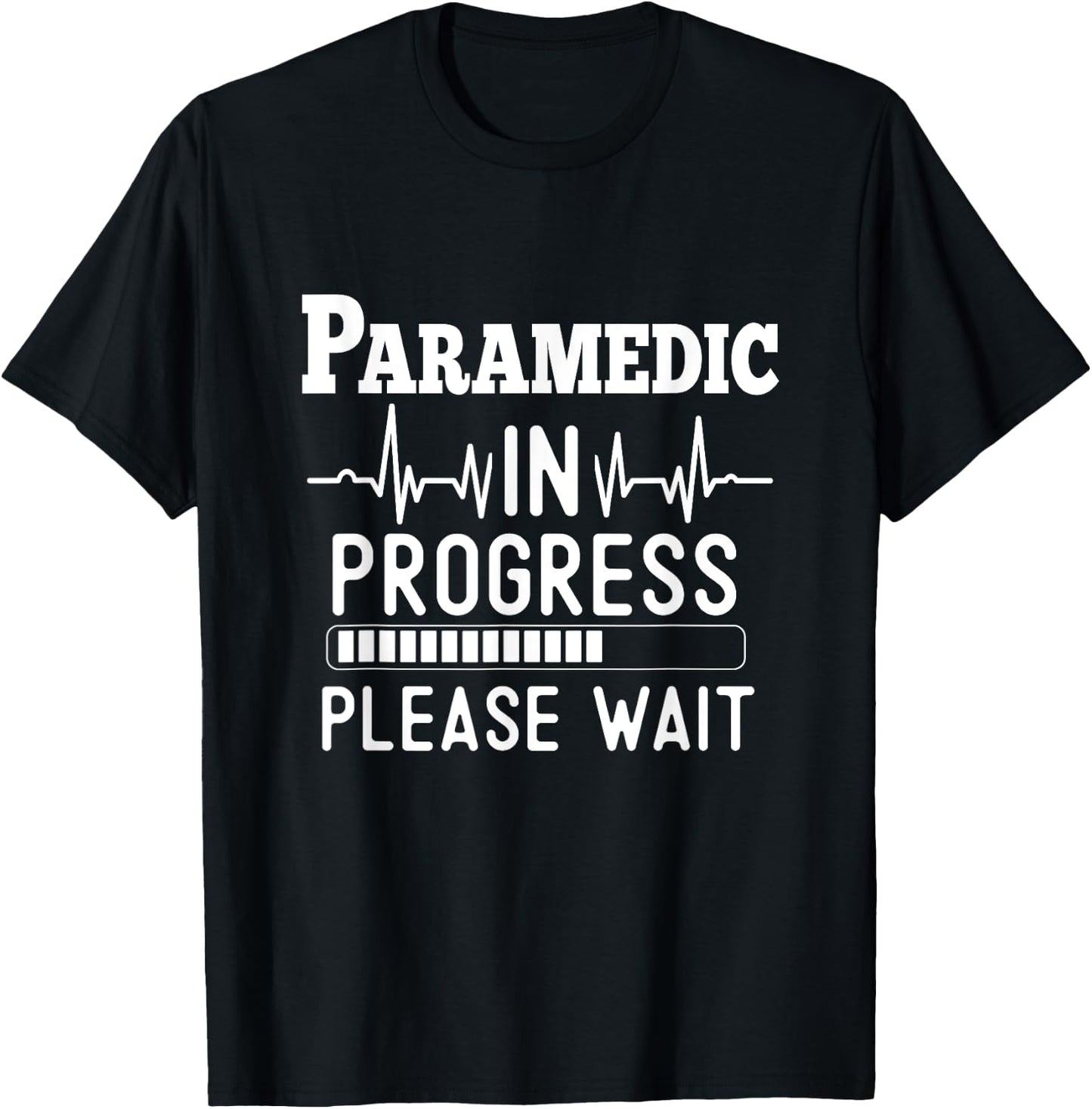 Funny Training, Paramedic In Progress, Medical Student T-Shirt - T-Shirt | Black