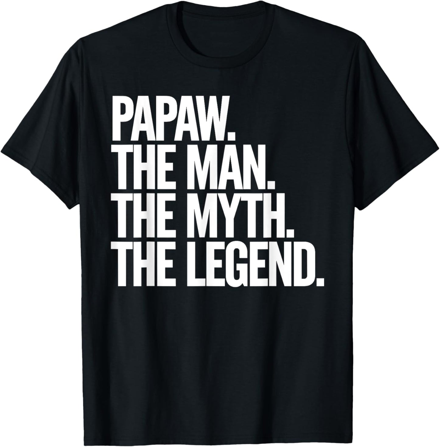 Papaw Design For Grandpa From Grandkids Father's Day Papaw T-Shirt - T-Shirt | Black