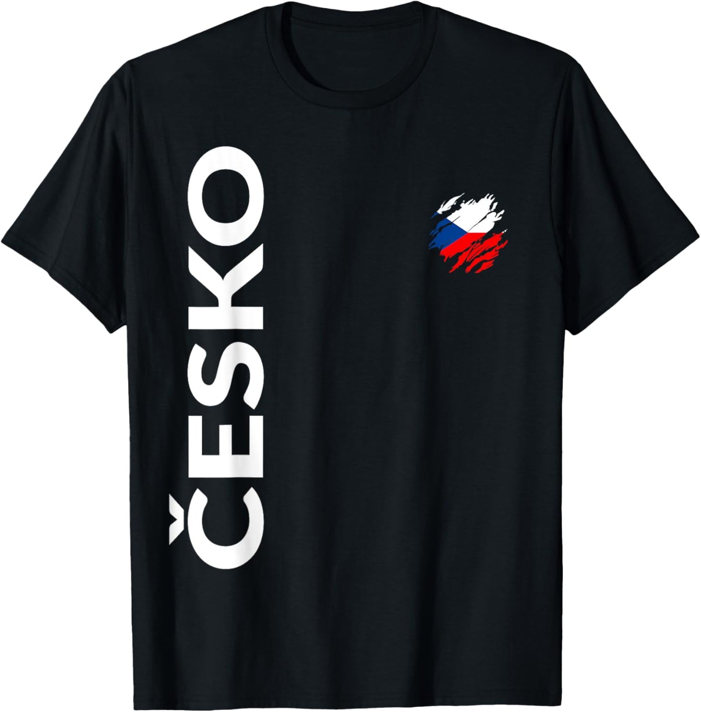 Tschechische Fan Flagge Tschechien T-Shirt - T-Shirt | Black