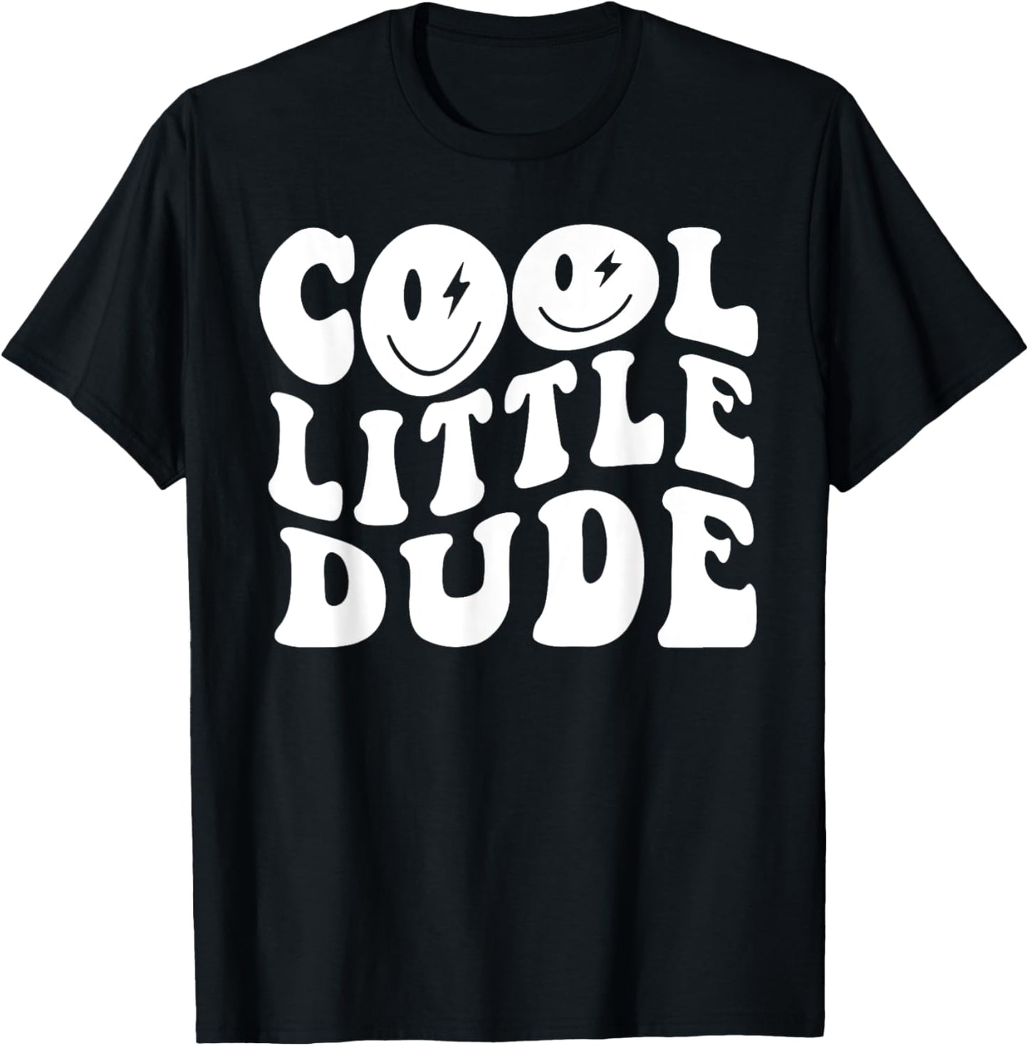 Boys Girls Cool Little Dude Toddler Children Kids Funny T-Shirt - T-Shirt | Black