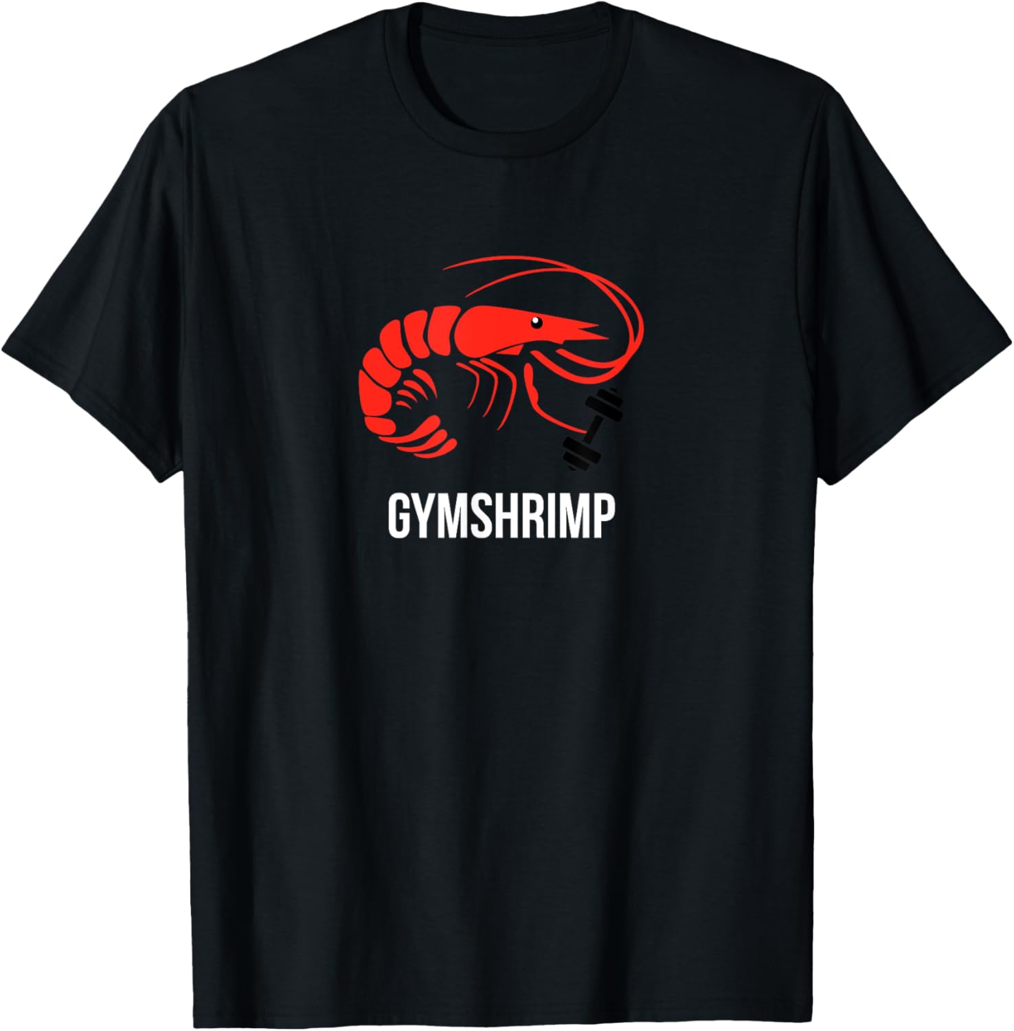 GymShrimp - 'Gymshark parody' funny fitness T-Shirt - T-Shirt | Black