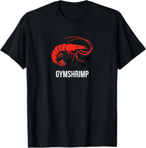 GymShrimp - 'Gymshark parody' funny fitness T-Shirt - T-Shirt | Black