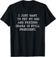 I Just Want Pet My Dog President Obama Men Women Anti-Trump T-Shirt - T-Shirt | Black