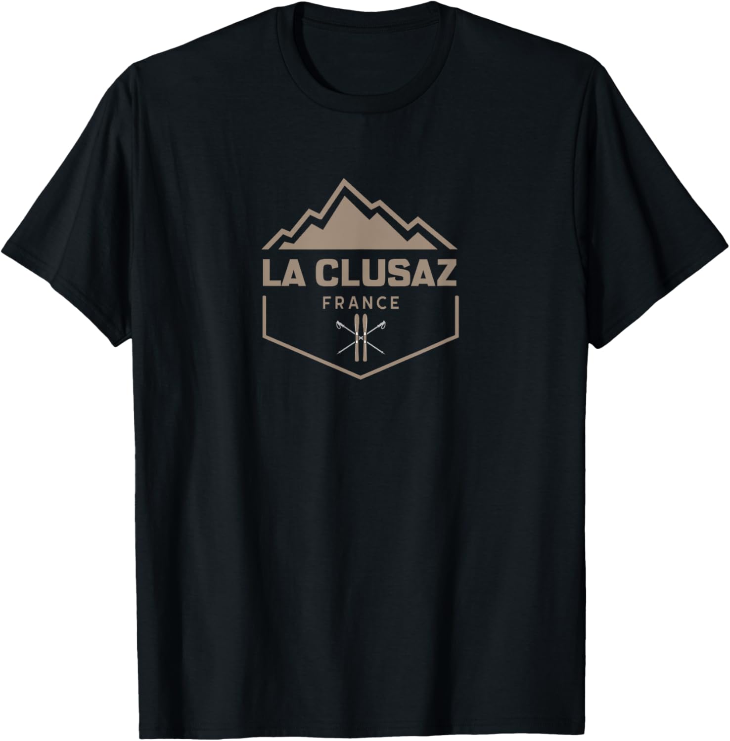 La Clusaz France T-Shirt - T-Shirt | Black