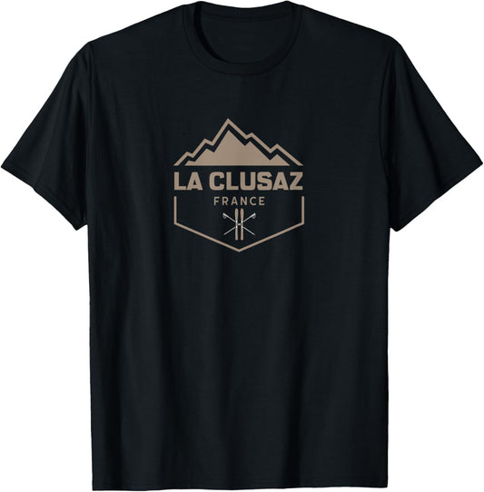 La Clusaz France T-Shirt - T-Shirt | Black