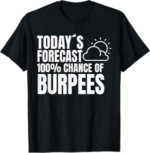 Burpees Fitness Training Saying Sport Burpees T-Shirt - T-Shirt | Black