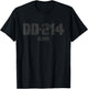 DD-214 US Alumni Distressed Military T-Shirt - T-Shirt | Black