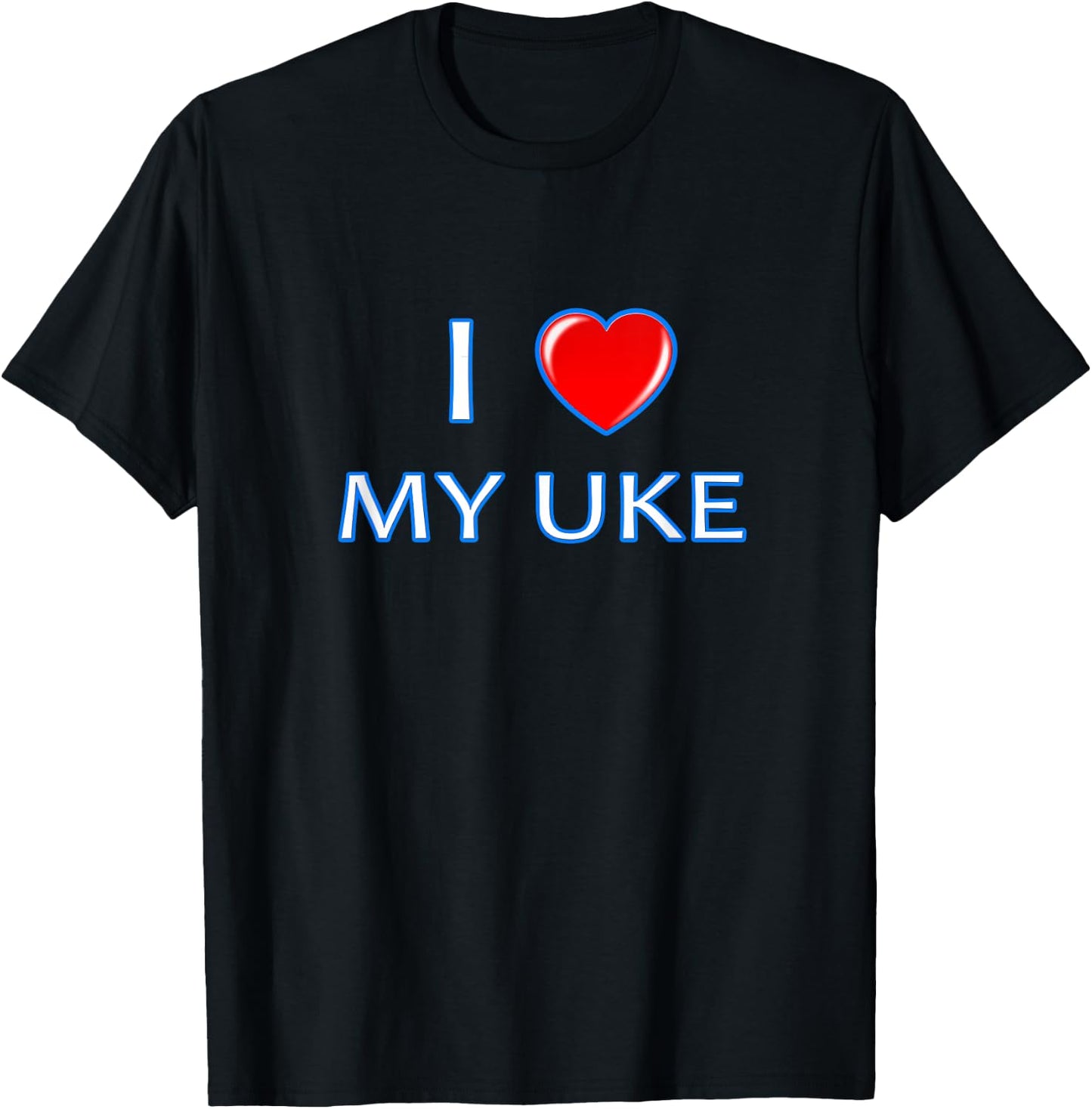I love my Uke - great for Gay Yaoi Anime lovers T-Shirt - T-Shirt | Black