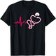 Jewish Nurse - Stethoscope Nursing Heartbeat T-Shirt - T-Shirt | Black