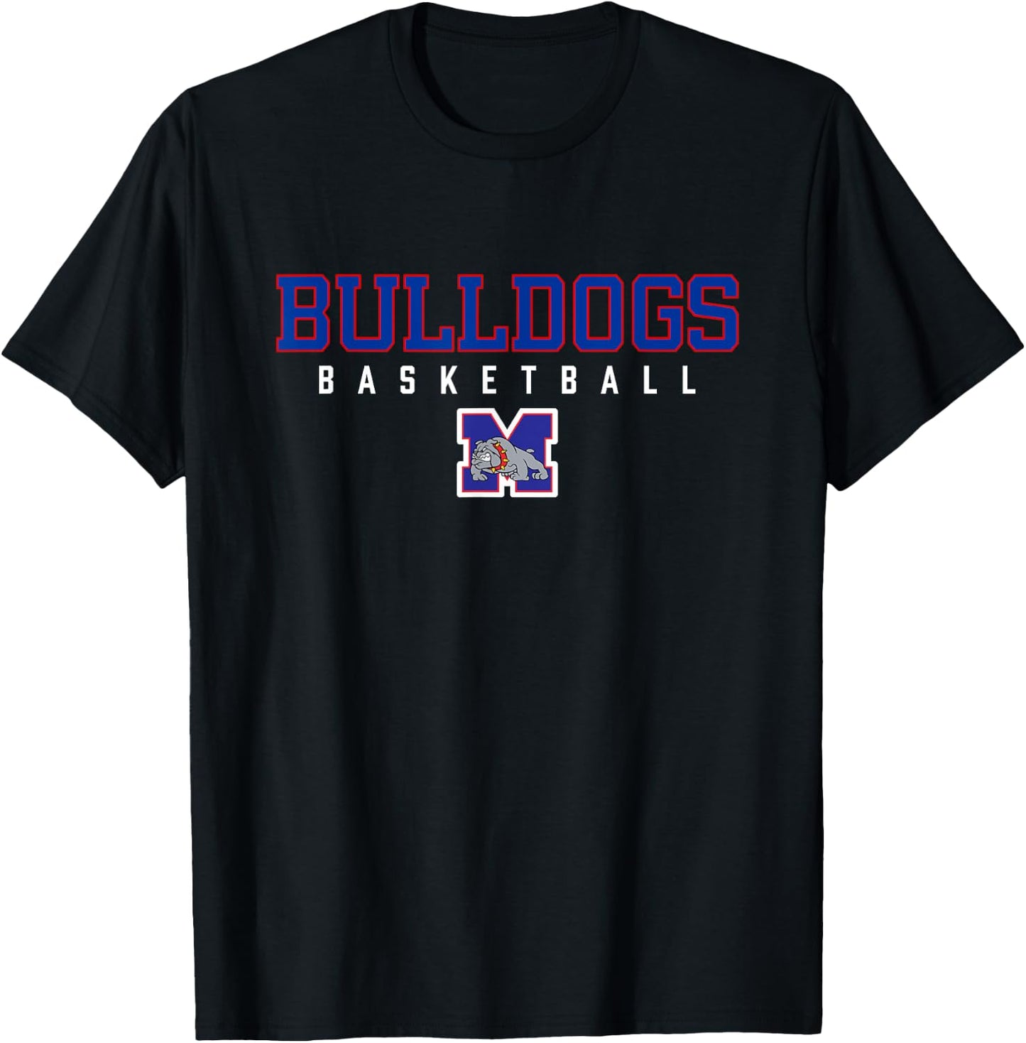 Mason Bulldogs Logo Basketball HS T-Shirt - T-Shirt | Black