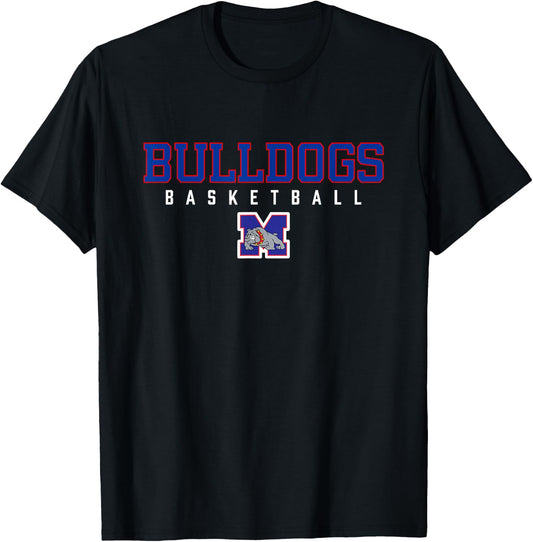 Mason Bulldogs Logo Basketball HS T-Shirt - T-Shirt | Black