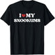 Funny I Love My Snookums I Heart My Snookums Funny T-Shirt - T-Shirt | Black