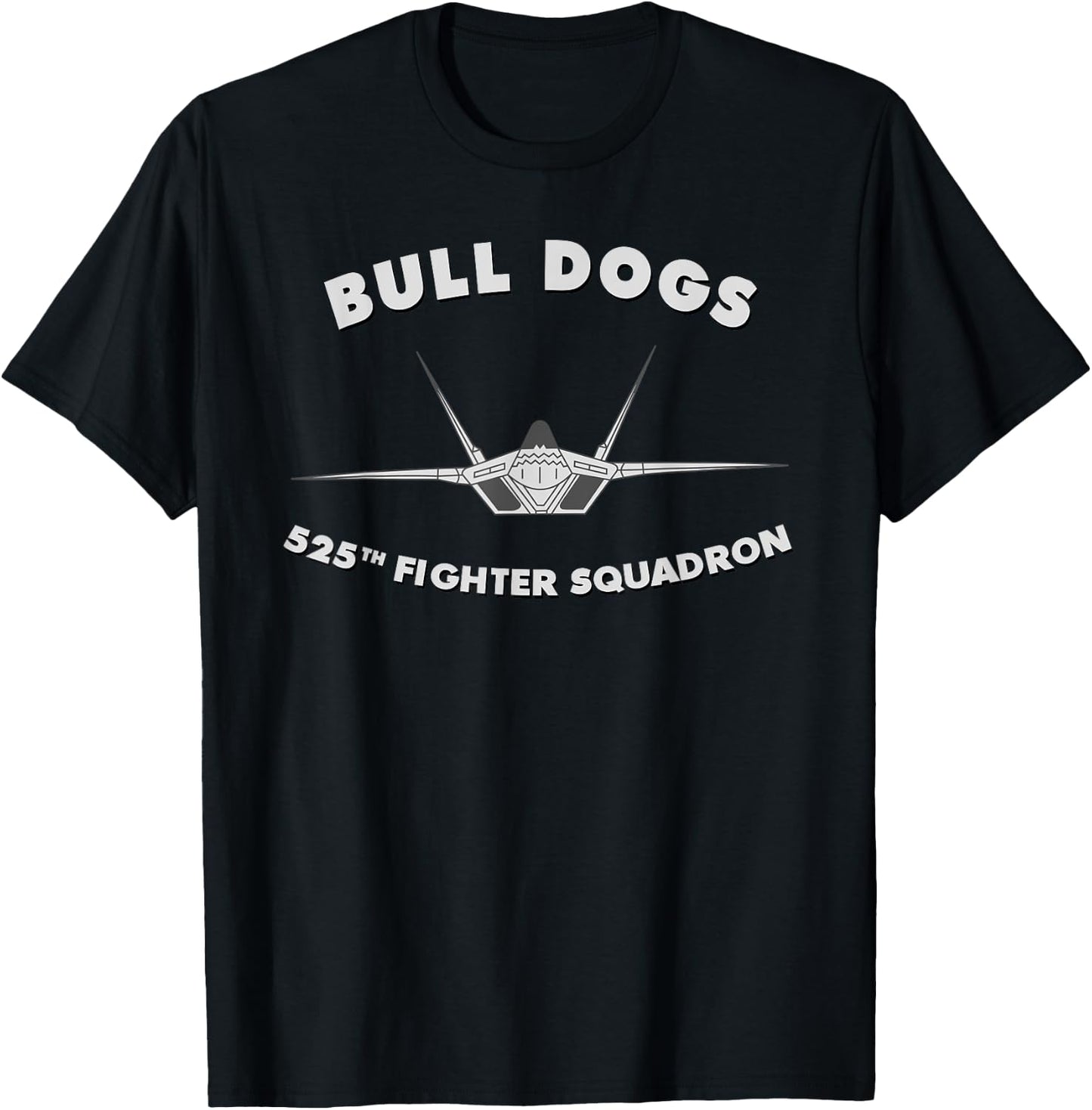 525th Fighter Squadron The Bull Dogs T-Shirt - T-Shirt | Black