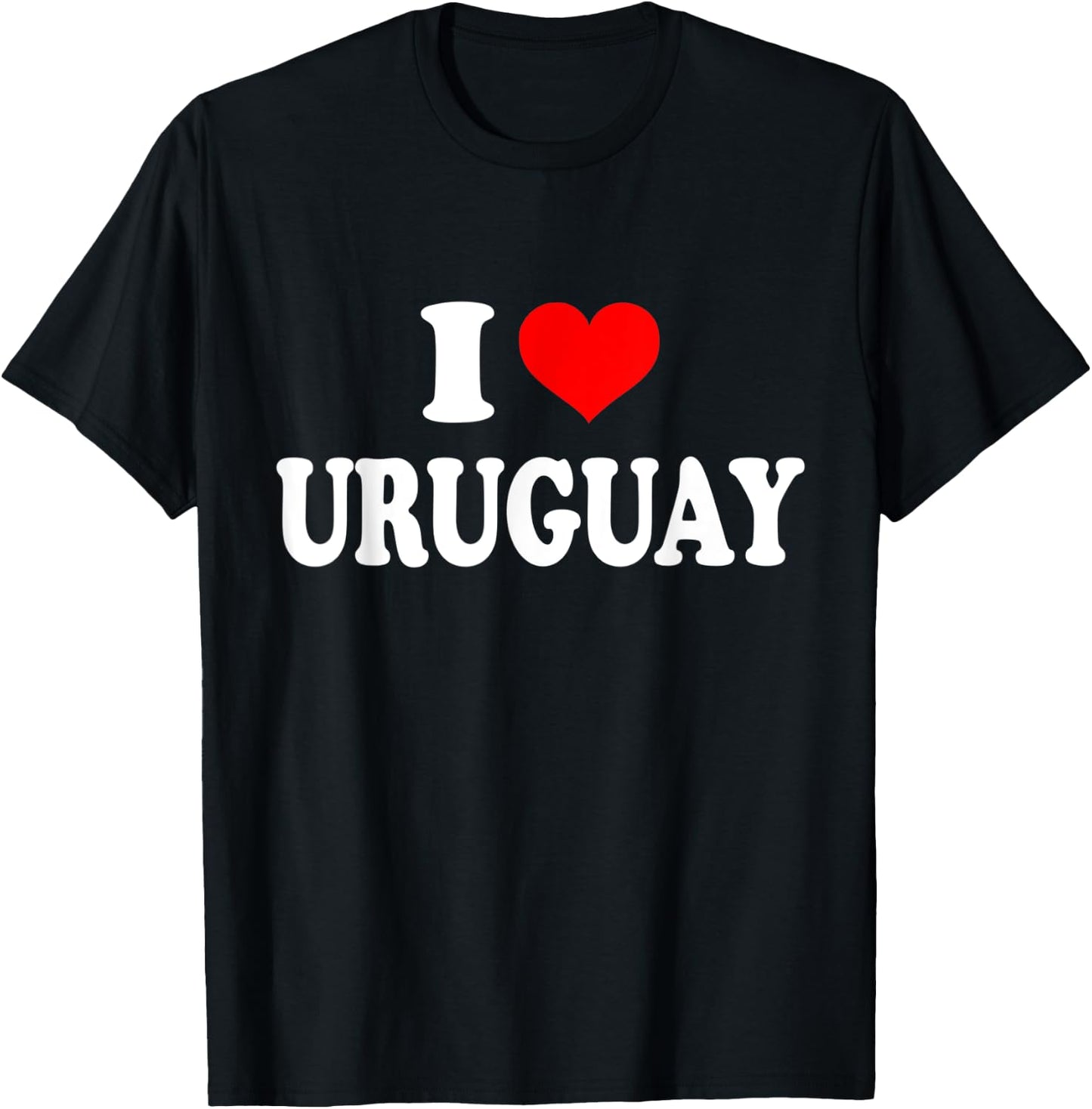 I Love Uruguay T-Shirt - T-Shirt | Black