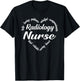 Radiology Nurse Heart Word Cloud T-Shirt - T-Shirt | Black