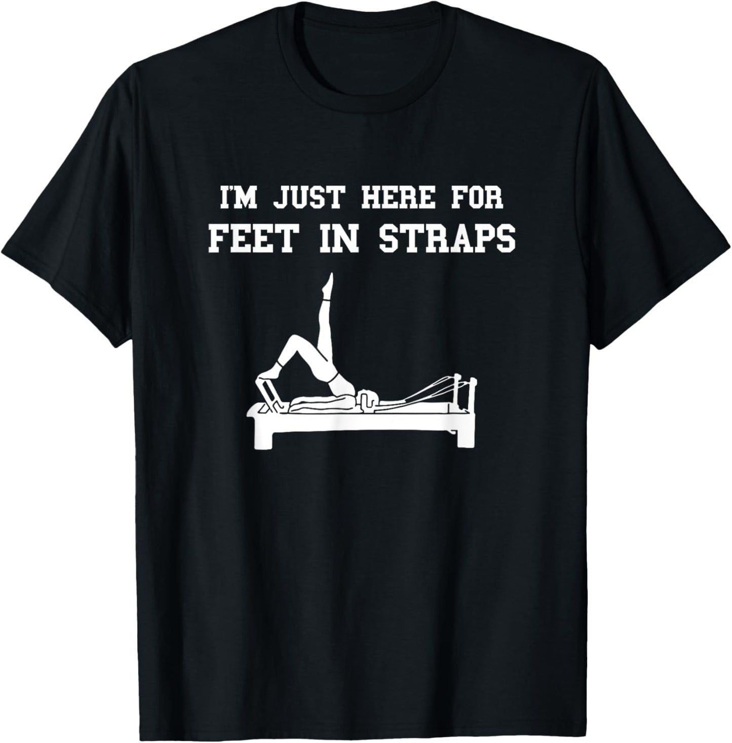 Pilates Workout Feet In Straps Pilates Fitness Instructor T-Shirt - T-Shirt | Black