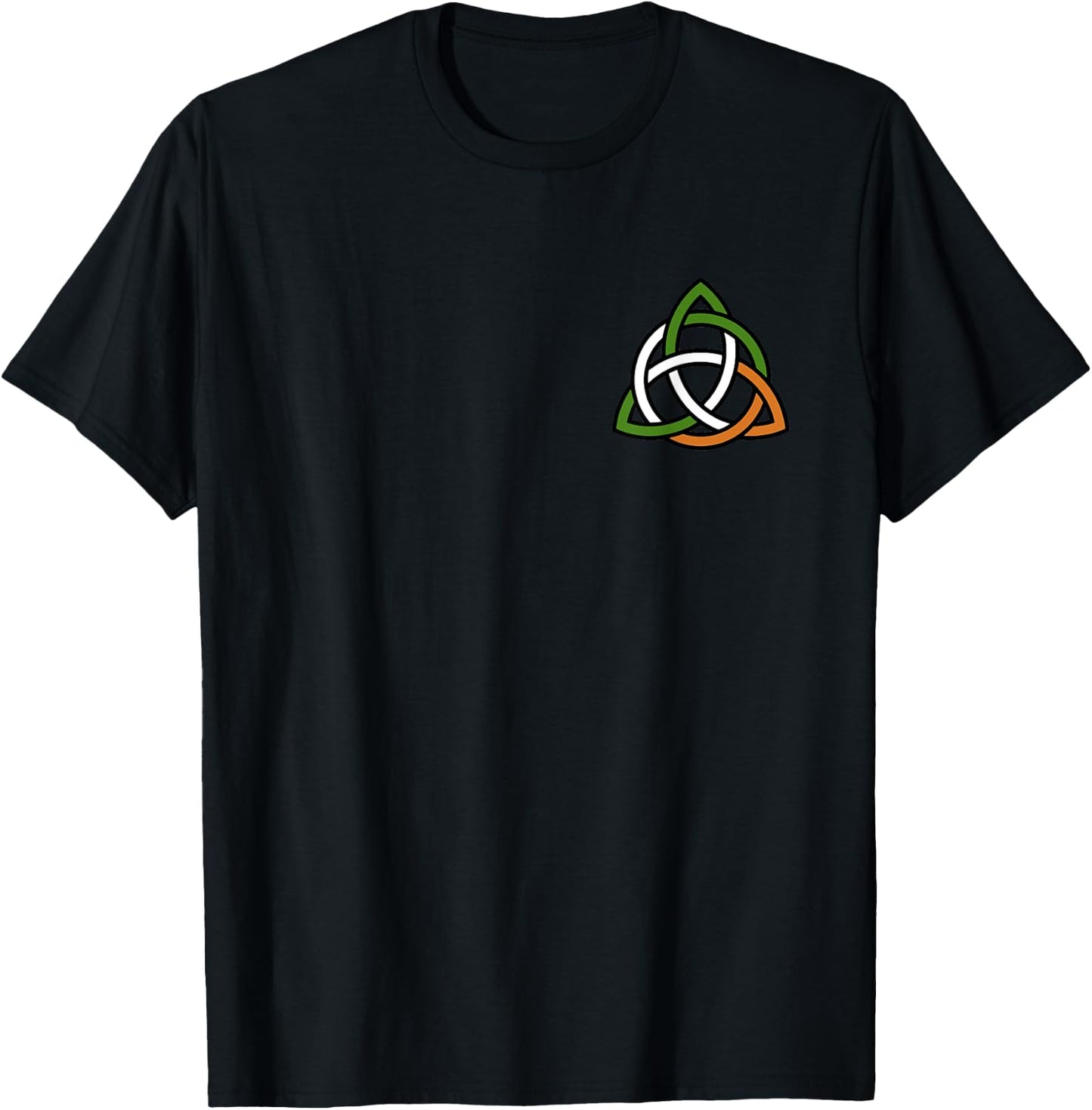 Irish Celtic Cross Knot Ireland Flag Clover T-Shirt - T-Shirt | Black