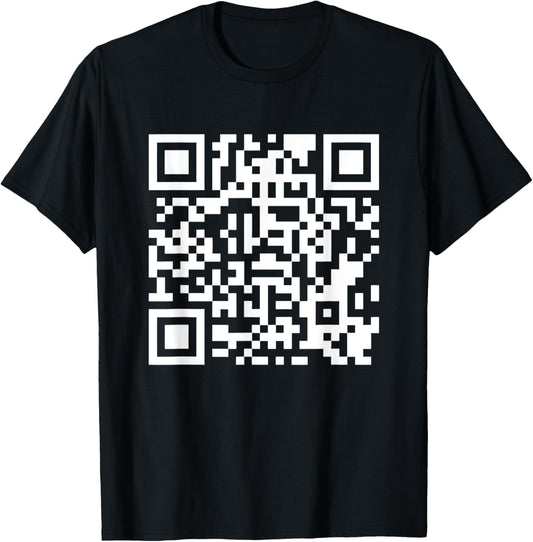 Funny QR President Trump Dance Code T-Shirt - T-Shirt | Black
