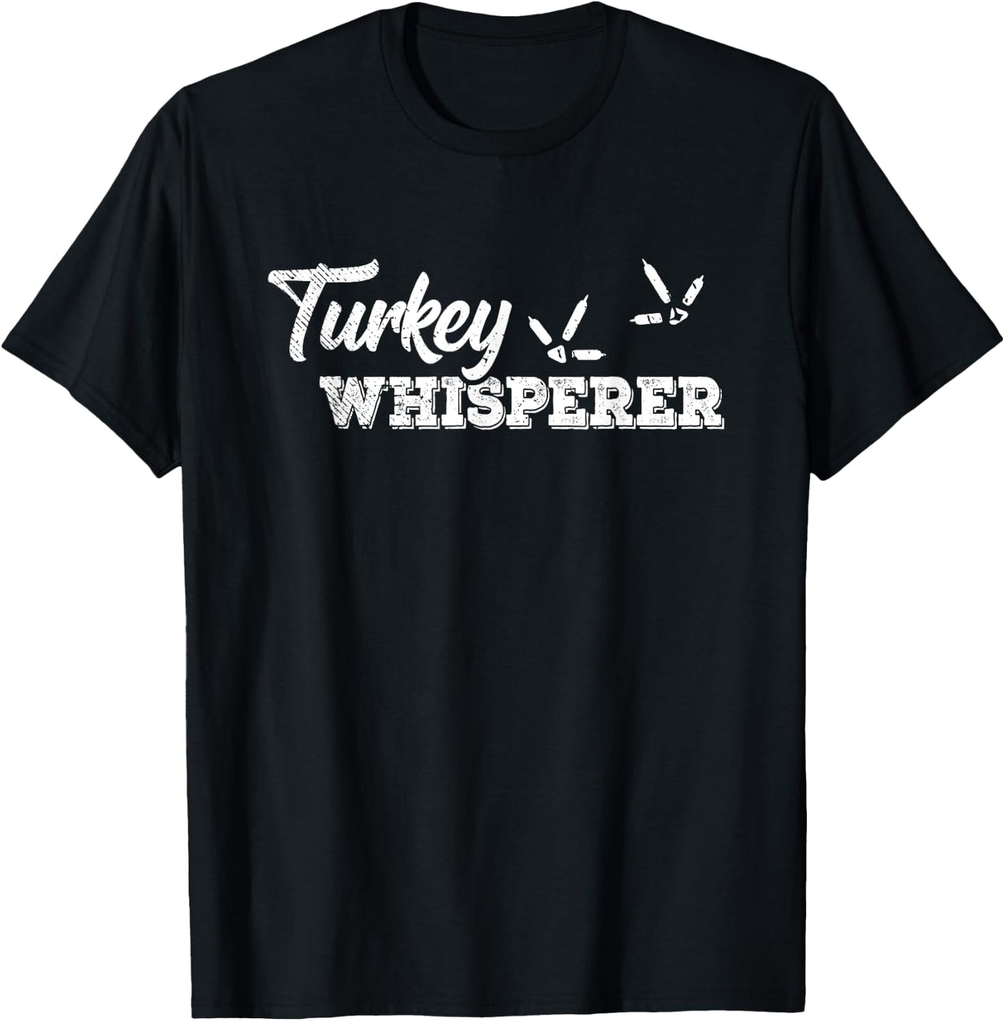 Turkey Whisperer Funny Farm And Animal Lover Retro T-Shirt - T-Shirt | Black