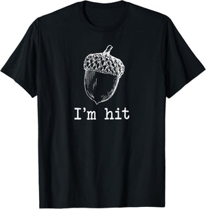 I'm Hit Acorn Meme Funny Cop Shirt Parody 2024 Retro Police T-Shirt - T-Shirt | Black