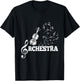 Clef Violin Musical Notes Violinist Classical Music Gift T-Shirt - T-Shirt | Black
