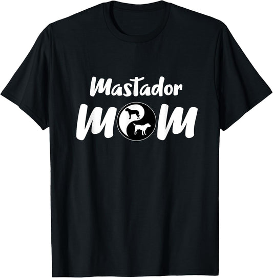 Mastador Mom Gifts Cross Breed Owners Mum Pet Mastador Dog Men Women Girls Kids T-Shirt - T-Shirt | Black