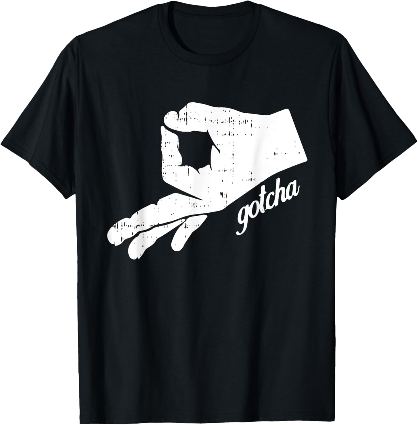 Ok Symbol Hand Gotcha Halloween Funny Circle Game Meme T-Shirt - T-Shirt | Black